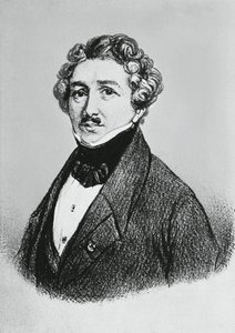Ritratto di Louis-Jacques-Mandé Daguerre, artista, fisico e chimico francese, riconosciuto per l