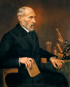 Ritratto di Santiago Ramon y Cajal (1852-1934), medico spagnolo padre della neuroscienza da Unbekannter Künstler