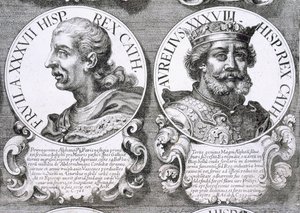 Ritratti di Fruela I e Aurelio delle Asturie da Unbekannt