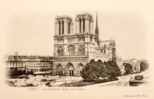 Cartolina/Notre Dame/Parigi/Seine/Île de France/Francia