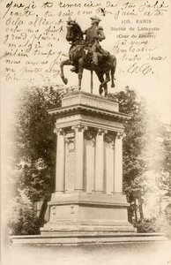 Statua di Lafayette, Cour du Louvre, Parigi