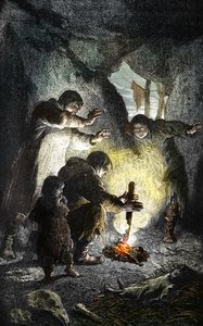 Preistoria: la scoperta del fuoco da Unbekannter Künstler