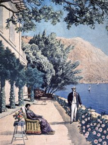 Vacanza presidenziale, Poincaré a Eze les Pins da Unbekannter Künstler
