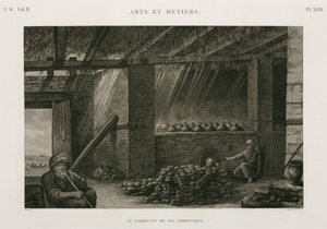 Produzione di ammoniaca salina, Egitto, c. 1798 da Unbekannt