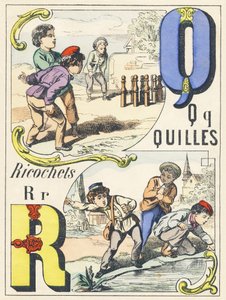Q R : quilles, ricochets - Alfabeto dei giochi da Unbekannt