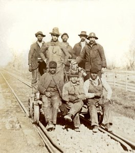 Ferrovieri, Gallatin, Tennessee, c.1895 (foto b/n) da William M. Timlin