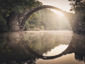 Rakotzbrücke - Studio 5, Sassonia, Germania da Leopold Blonder