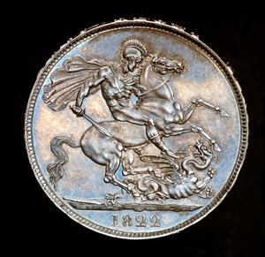 Rara moneta britannica, Re Giorgio IV, Prova Corona d