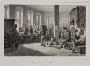 Lavorazione delle materie prime, Metallurgia - Lavorazione del minerale metallico, Germania, c 1851 da Unbekannt