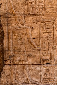 Rilievo, Tempio di Karnak, Luxor, Tebe, Egitto, Africa (foto)