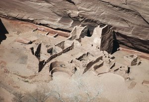 Resti di Antelope House, Canyon de Chelly National Monument, Riserva Indiana Navajo, Arizona, USA (foto) da Benjamin Baud