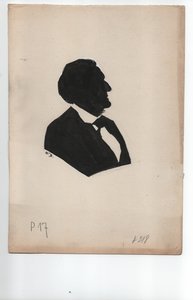 Richard Wagner (1813-1883) ca. 1850, silhouette da Unbekannter Künstler