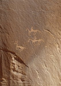 Incisioni rupestri, Ledge Ruin, Canyon de Chelly National Monument, Arizona, USA da William M. Timlin