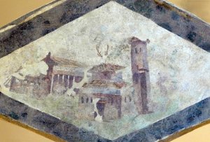 Villa romana, affresco della Domus di Clos de la Lombarde, Narbonne, intorno all