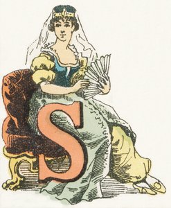S - Sultana - Alfabeto Infantile, Edizioni Gordinne 1920