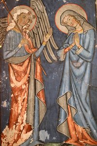 Chiesa protestante Saint-Pierre-le-Jeune, affresco, Strasburgo, Francia da Unbekannter Künstler