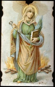 Santa Apollonia, Cartone Cromolitografico da Unbekannter Künstler