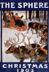 Babbo Natale e le sue renne da Unbekannter Künstler