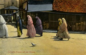 Sarajevo - donne turche velate da Unbekannter Künstler