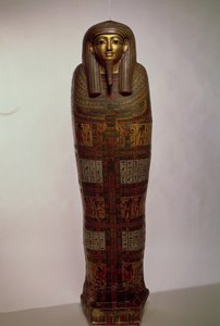 Sarcofago di Nehemes Mentou, sacerdote di Amon, egiziano