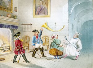 Scena dal Barone di Munchausen, c 1850 da Unbekannter Künstler