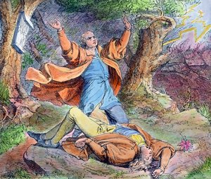 Scena della vita del riformatore protestante Martin Lutero da Unbekannter Künstler