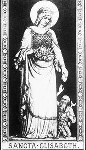 Scena della vita di Santa Elisabetta d