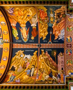 Scene dal Nuovo Testamento, Cattedrale bizantina di Minas con affreschi colorati, Heraklion (foto) da Unbekannter Künstler