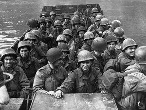 Seconda Guerra Mondiale: Boppard vicino a Coblenza, Germania, 22 marzo da Unbekannt