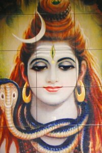 Tempio indù Shree, Leicester. Mosaico di Shiva, Regno Unito da Unbekannt
