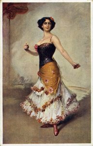 Ballerina spagnola con nacchere da Unbekannt