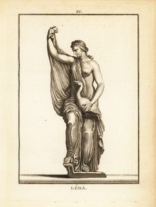 Statua di Leda, principessa etolica poi regina di Sparta, sedotta da Zeus in forma di cigno