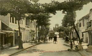 Vista della strada di Hanoi, Vietnam da Unbekannter Künstler