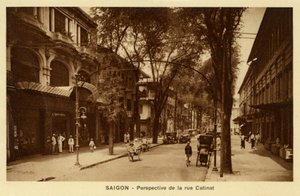 Veduta di strada di Saigon da Unbekannter Künstler