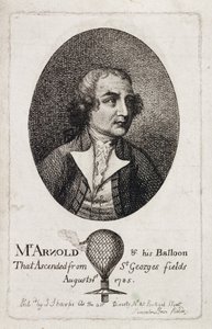 Stuart Amos Arnold, aeronauta inglese, c. 1785 da Unbekannt