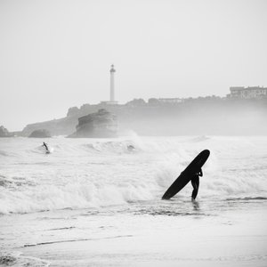 Surf alla Grand Plage, Francia da Leopold Blonder