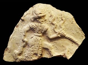 Tavoletta raffigurante il dio della tempesta Ishchali, Isun Larsa, Babilonia, Mesopotamia