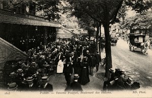 Taverna Pousset, Boulevard des Italiens, Parigi da Unbekannter Künstler