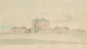 Teddesley Hall: acquerello, nd [fine XVIII sec.] da Unbekannt