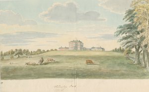 Teddesley Hall: acquerello, nd [fine XVIII sec] da Unbekannt