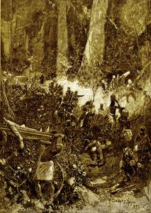 La guerra degli Ashanti del 1900: una lotta nella foresta da Unbekannter Künstler