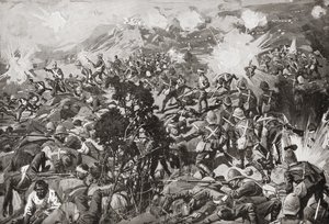 La battaglia di Spion Kop, fiume Tugela, Natal, Sudafrica, 23-24 gennaio 1900 durante la seconda guerra boera da Unbekannt