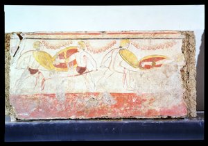 La battaglia dei gladiatori, c. III secolo a.C. (affresco) da Unbekannt