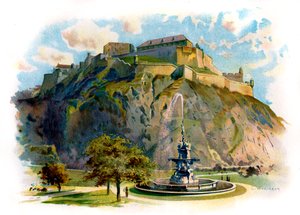 The Castle Rock, Edimburgo da Unbekannter Künstler