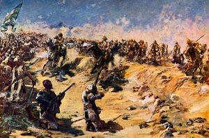 La carica dei 21° Lancieri a Omdurman da Unbekannter Künstler
