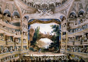 Teatro della Comédie-Française alla fine del XVIII secolo da Unbekannter Künstler