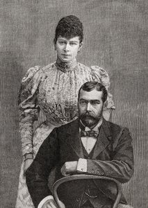Il Duca e la Duchessa di Cornovaglia, Giorgio V e sua moglie Maria di Teck da Unbekannt