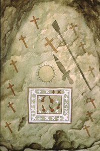 Il Santo Graal, Riproduzione di un dipinto del XIII secolo (stampa) da Unbekannter Künstler