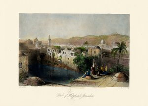 La Terra Santa - Piscina di Ezechia, Gerusalemme. - Bibbia da Unbekannter Künstler