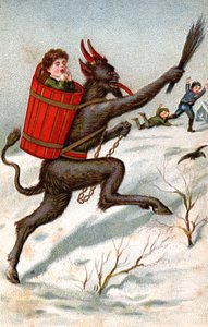 Il Krampus, c.1910 (cartolina) da Unbekannter Künstler